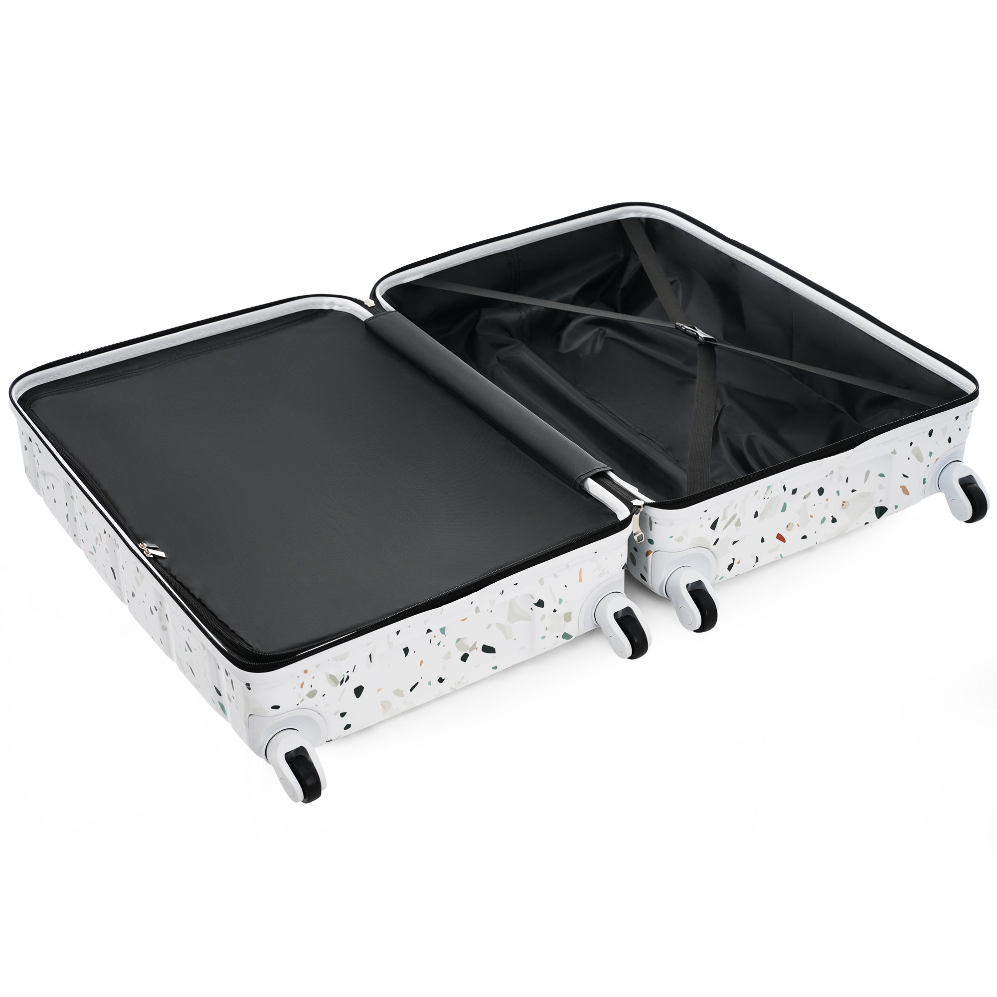 Luggage Set of 3 with USB Port and Spinner Wheels
