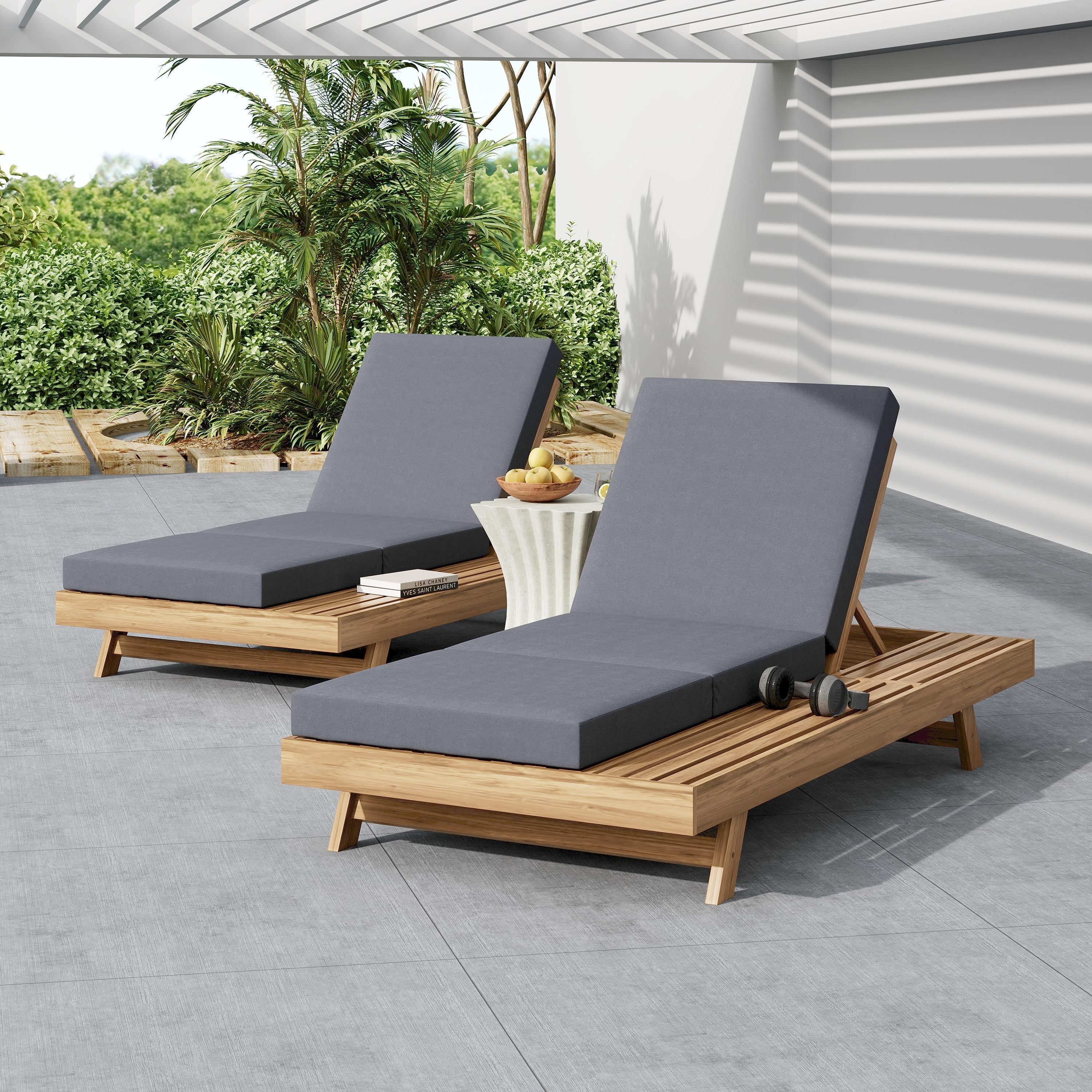Lounge Chaise Set with Space Available on One Side