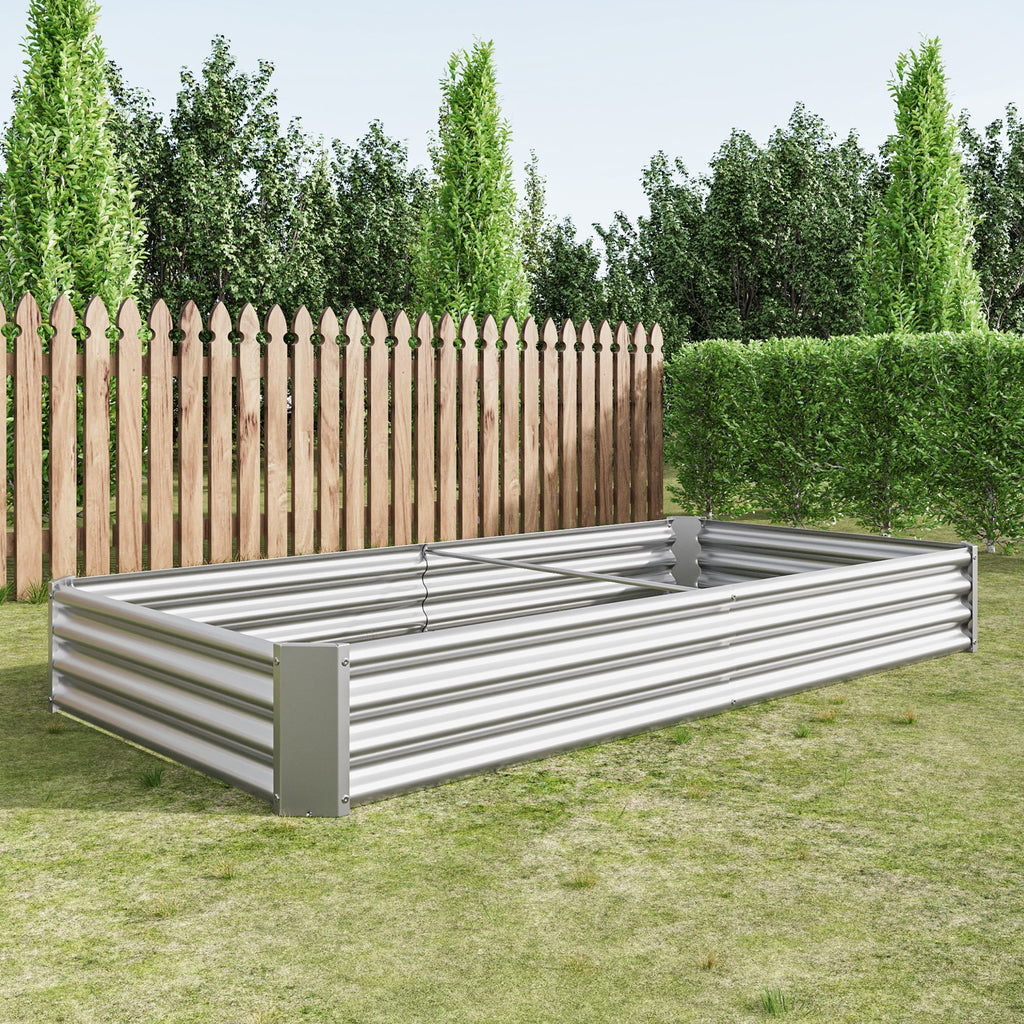Raised Garden Bed Kit - Metal 7.6x3.7x0.98 ft