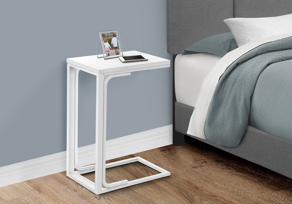 Accent Table, C-Shaped Modern Design