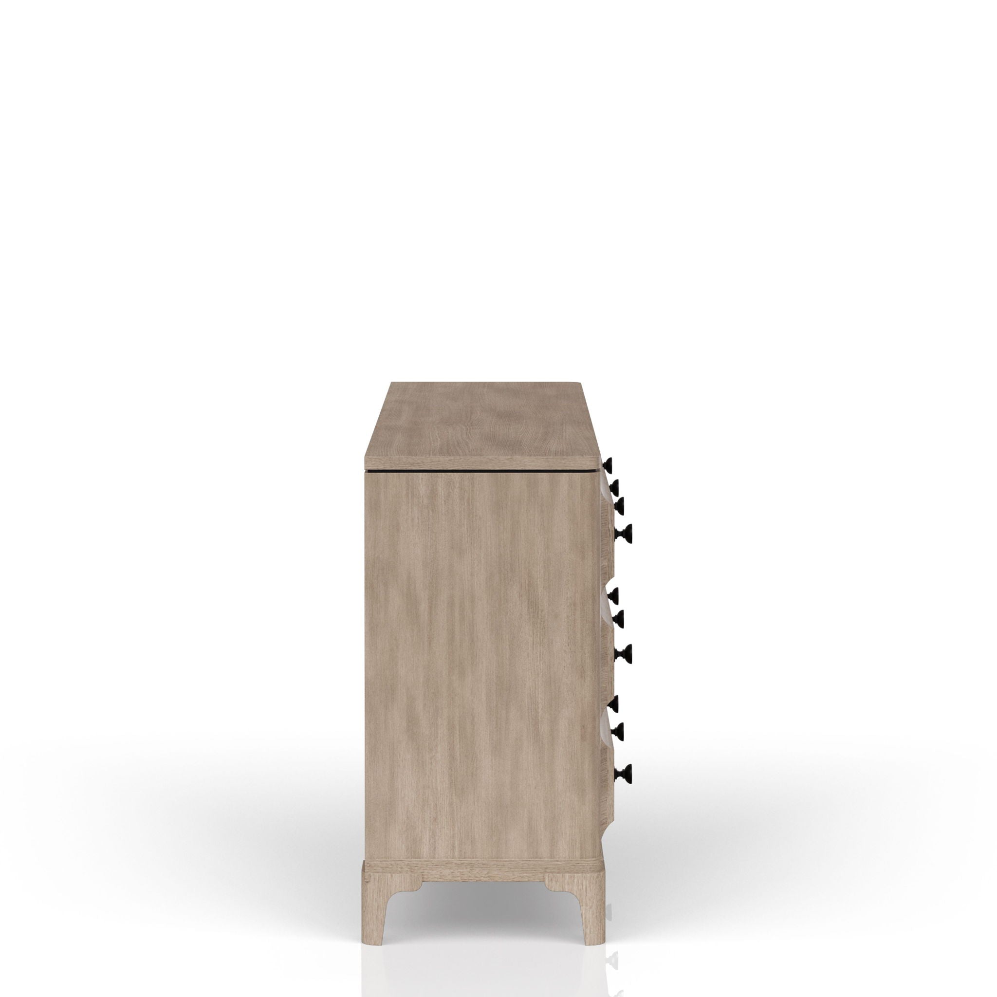 Queen Canopy Bedroom Set With A 2 Drawer Nightstand A Dresser With Poster Mirror And A Door Chest - Sand