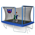 New YC 8ft by 12ft Rectangular Trampoline with Basketball Board and Ladder