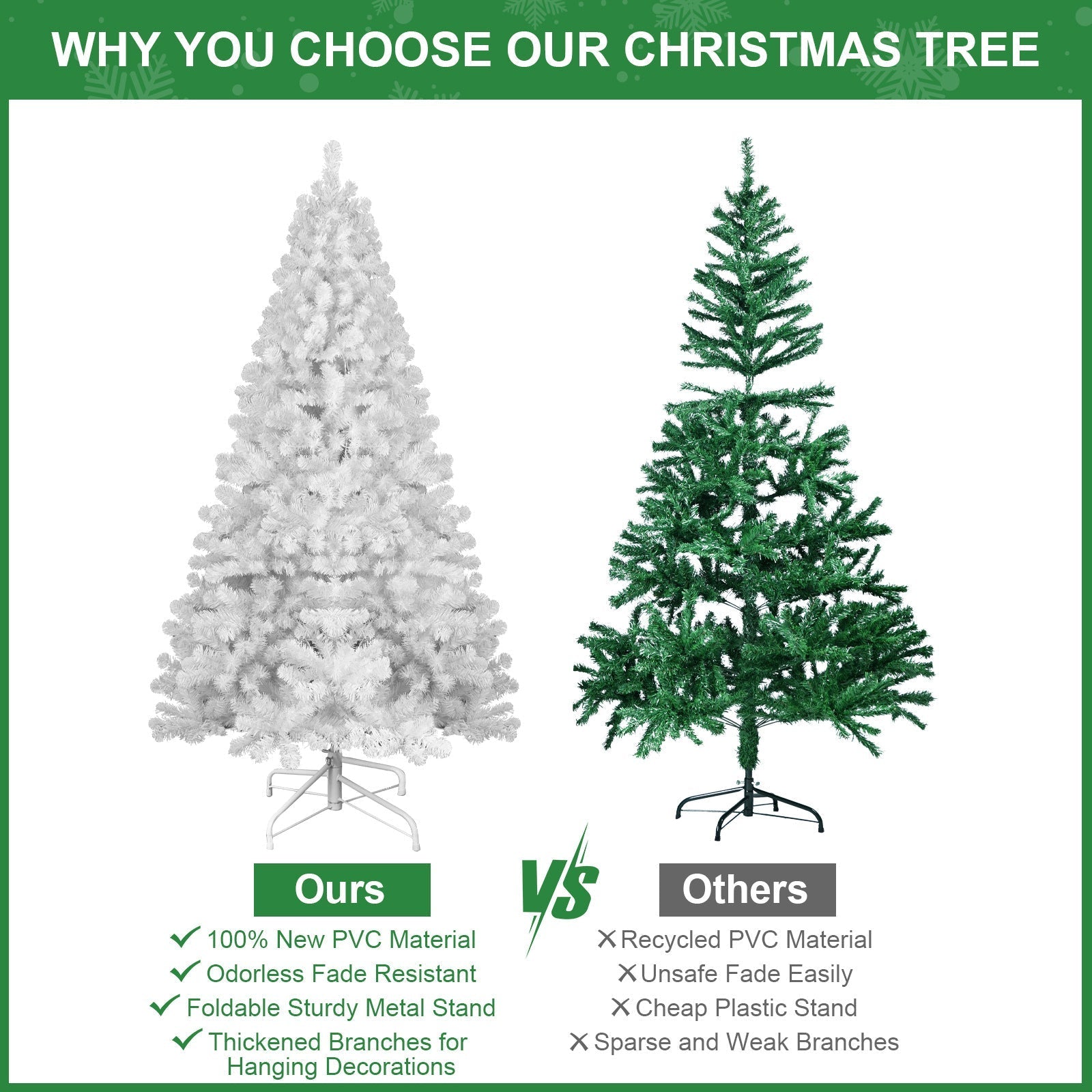The 4-Foot Pre-Lit Modern White Christmas Tree