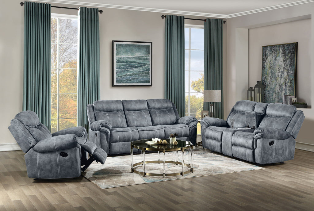Zubaida Two Tone 3 Piece Recliner Living Room Set