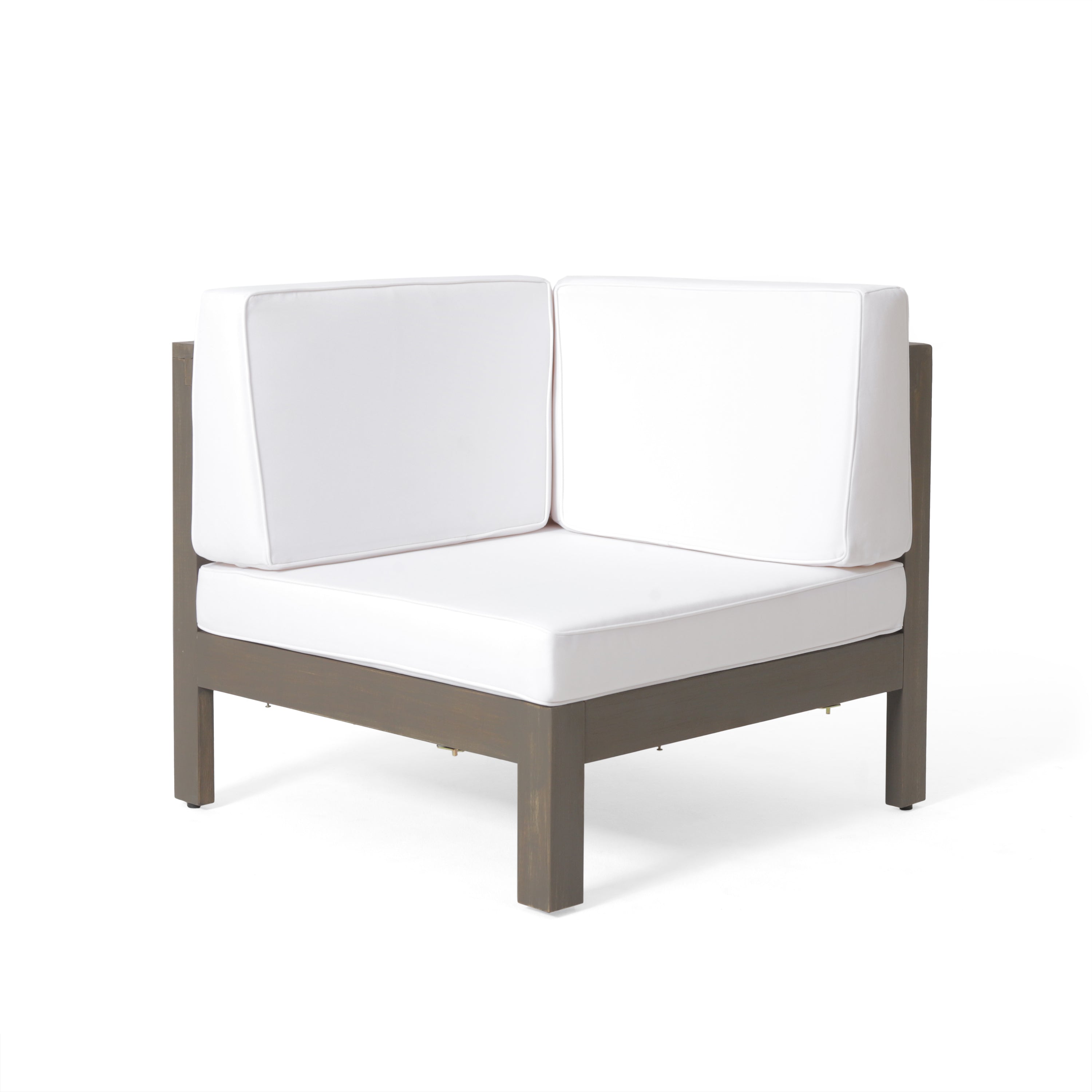 Brava X-Back 4-Piece White Outdoor Sofa Set