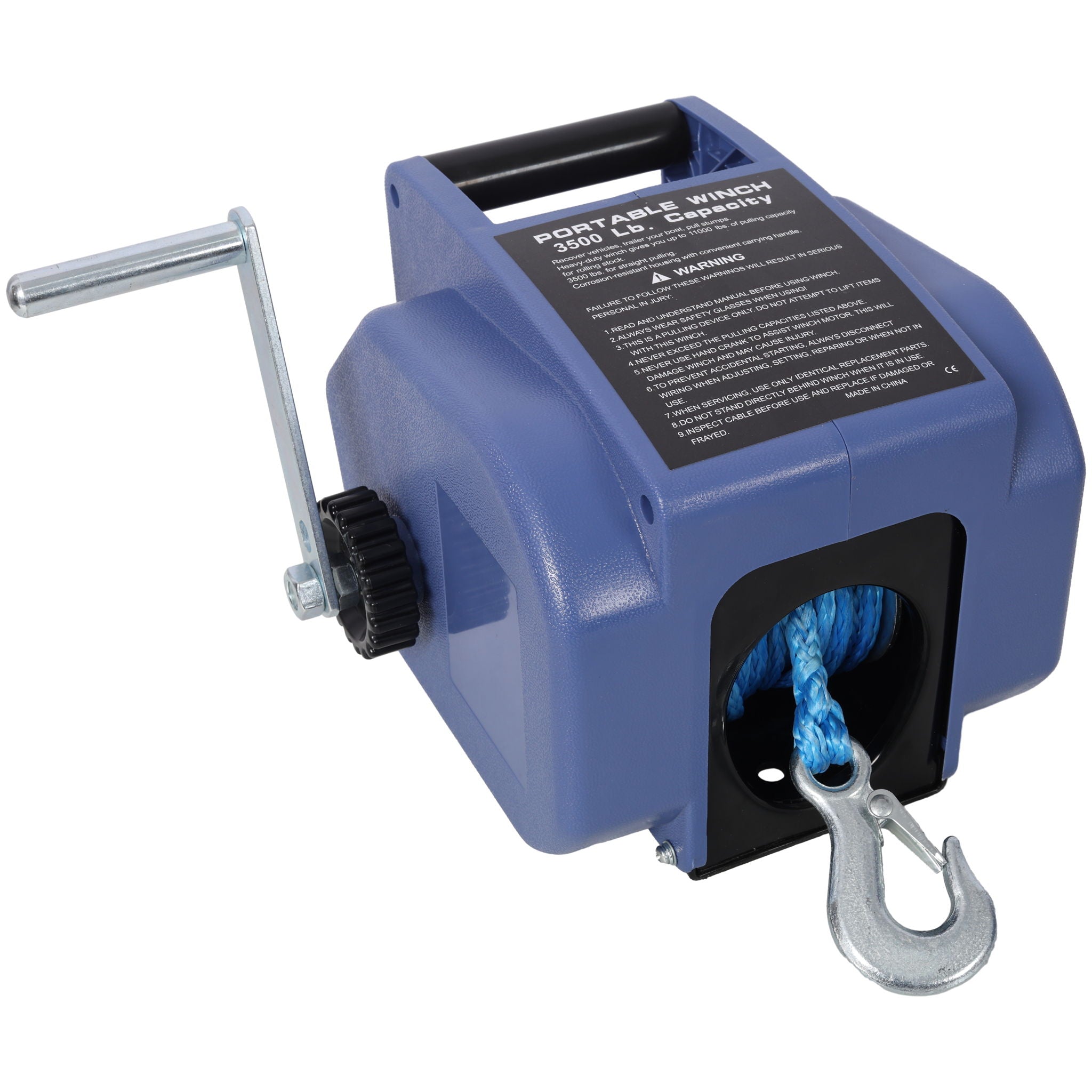 Reversible 12V Electric Trailer Winch for Boats up to 6000 lbs