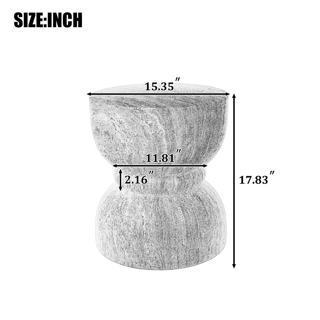 U_Style Outdoor Concrete Side Table
