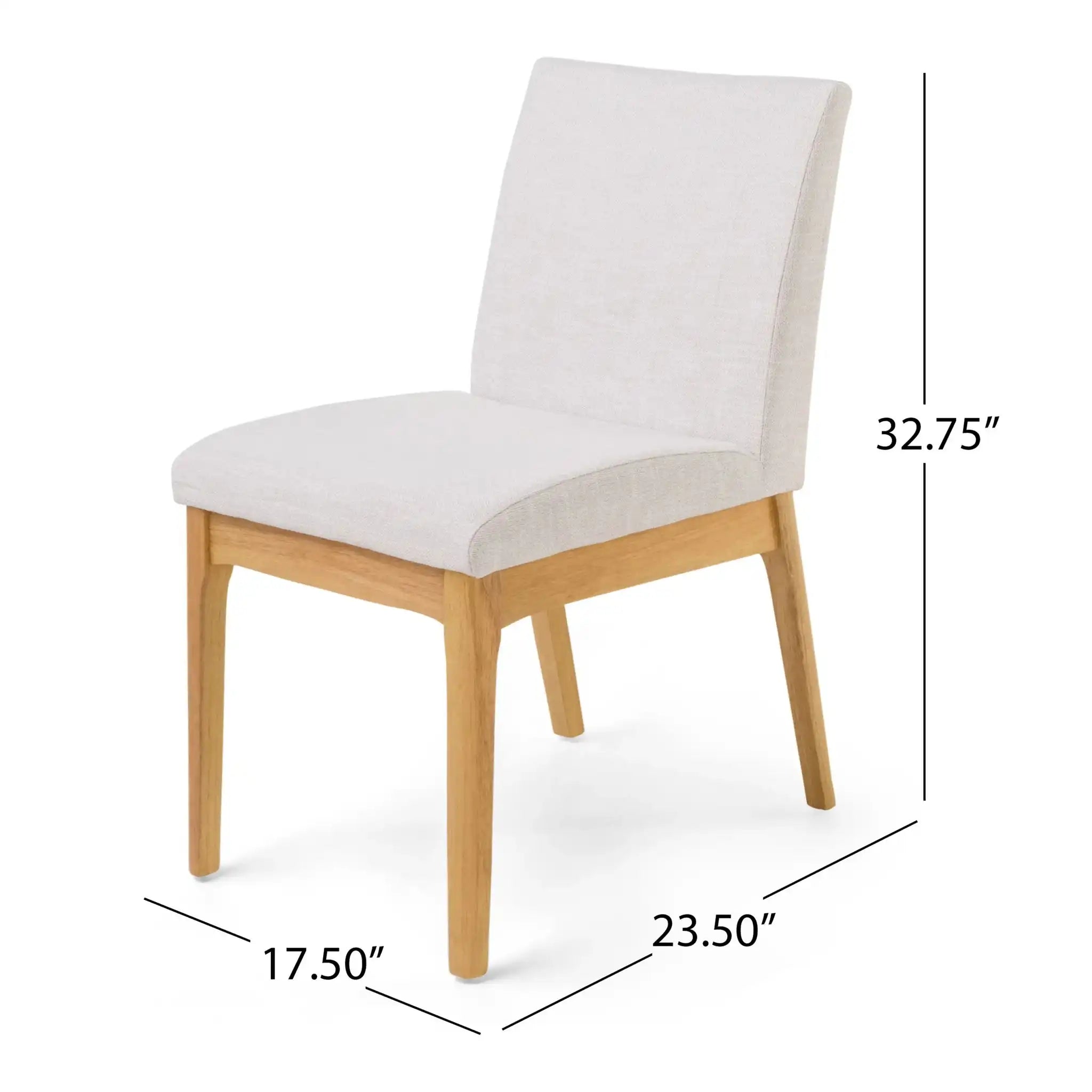 Contemporary Dining Chair Set With Upholstered Fabric