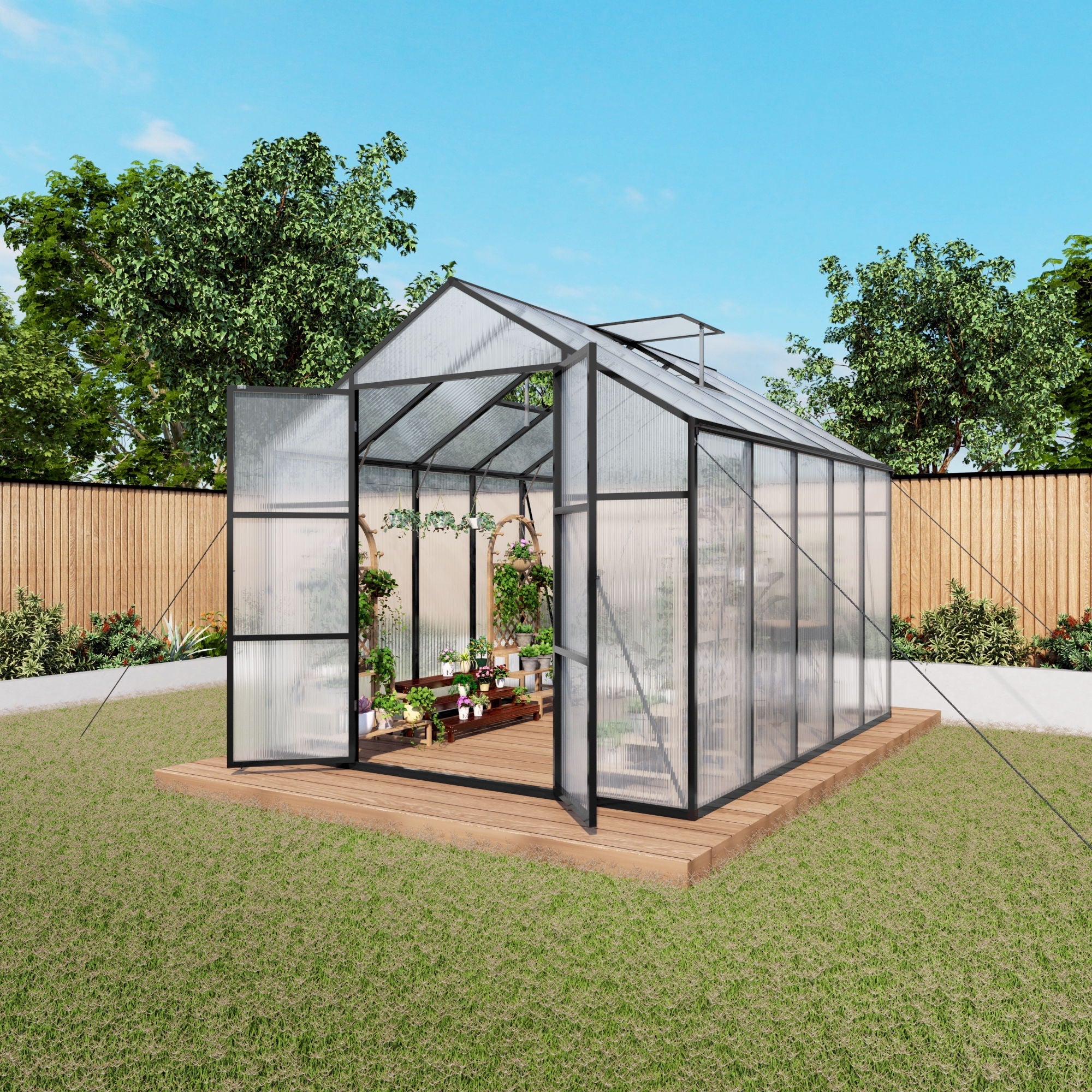 Gain Height Windproof All Season Outdoor Garden Shelter
