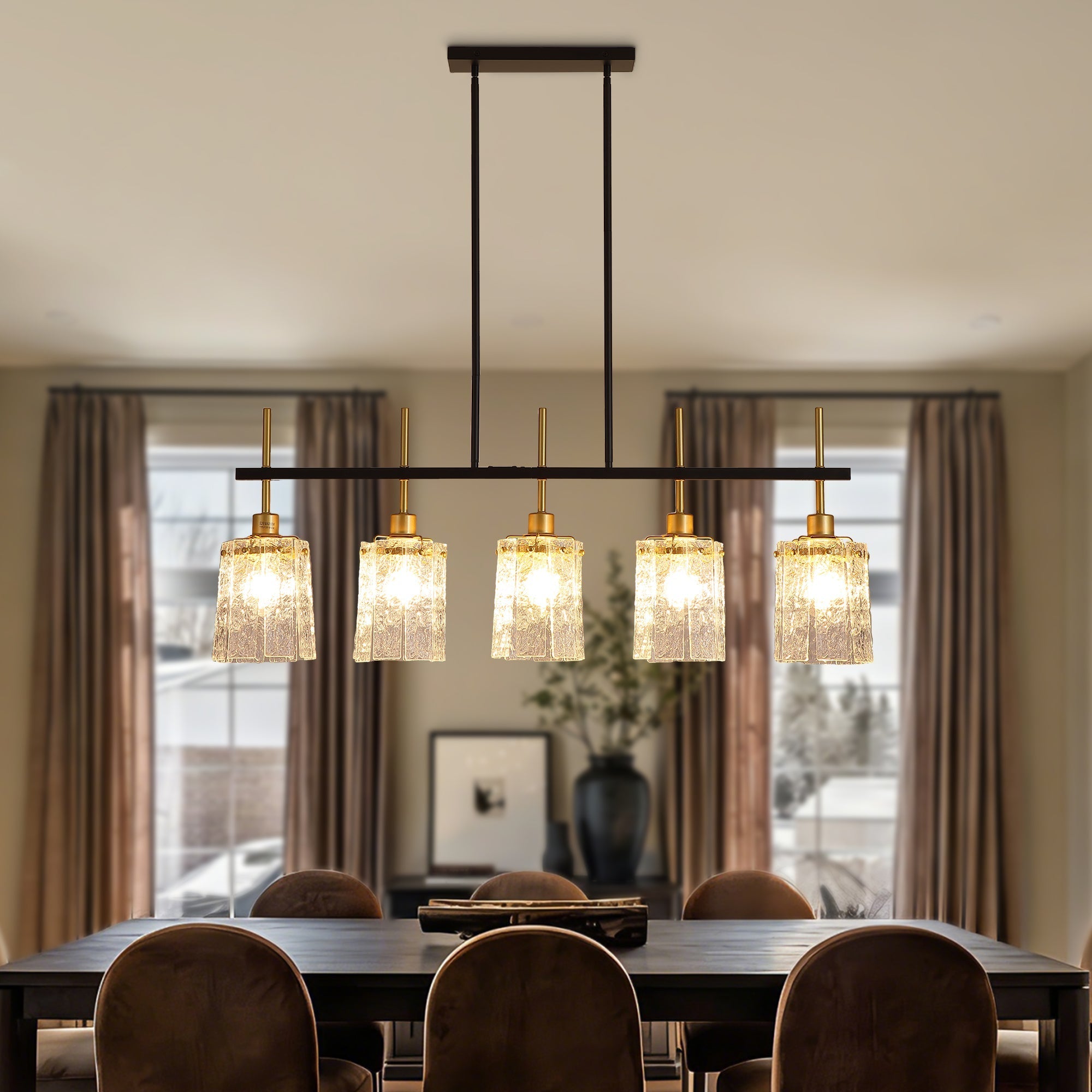 Modern Farmhouse 5-Light Dining Room Chandelier