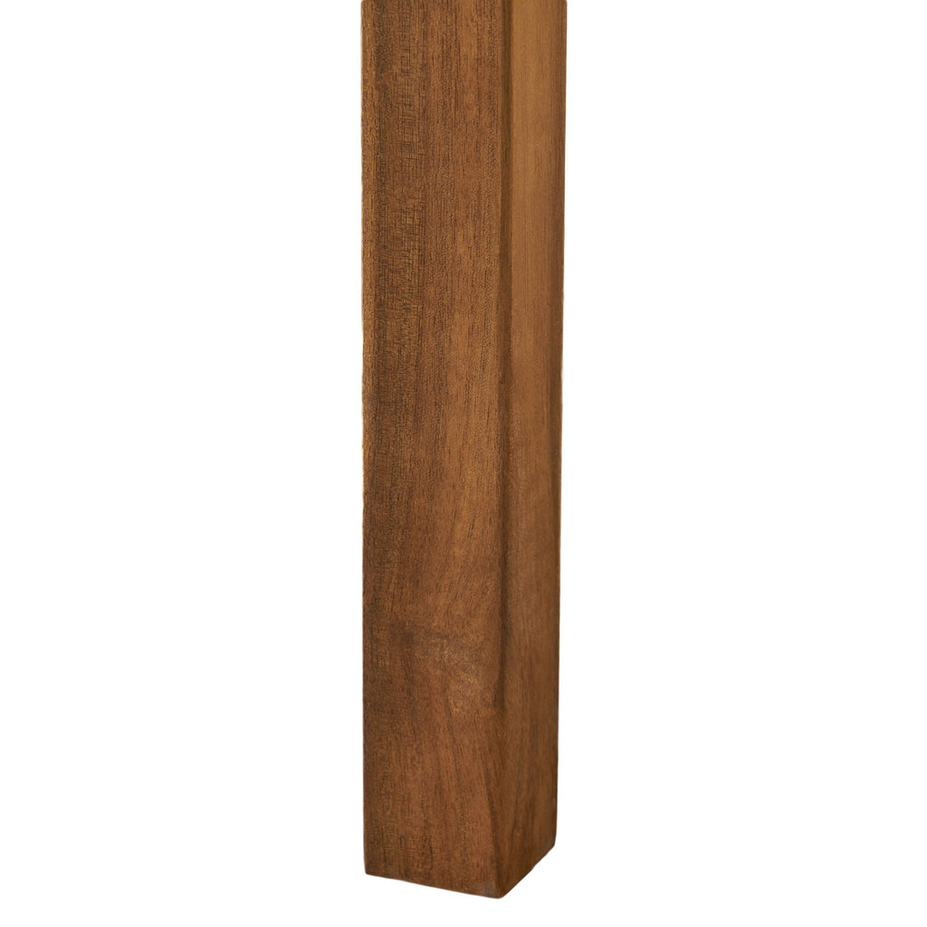 Perla Rustic Square Coffee Table with Block Legs