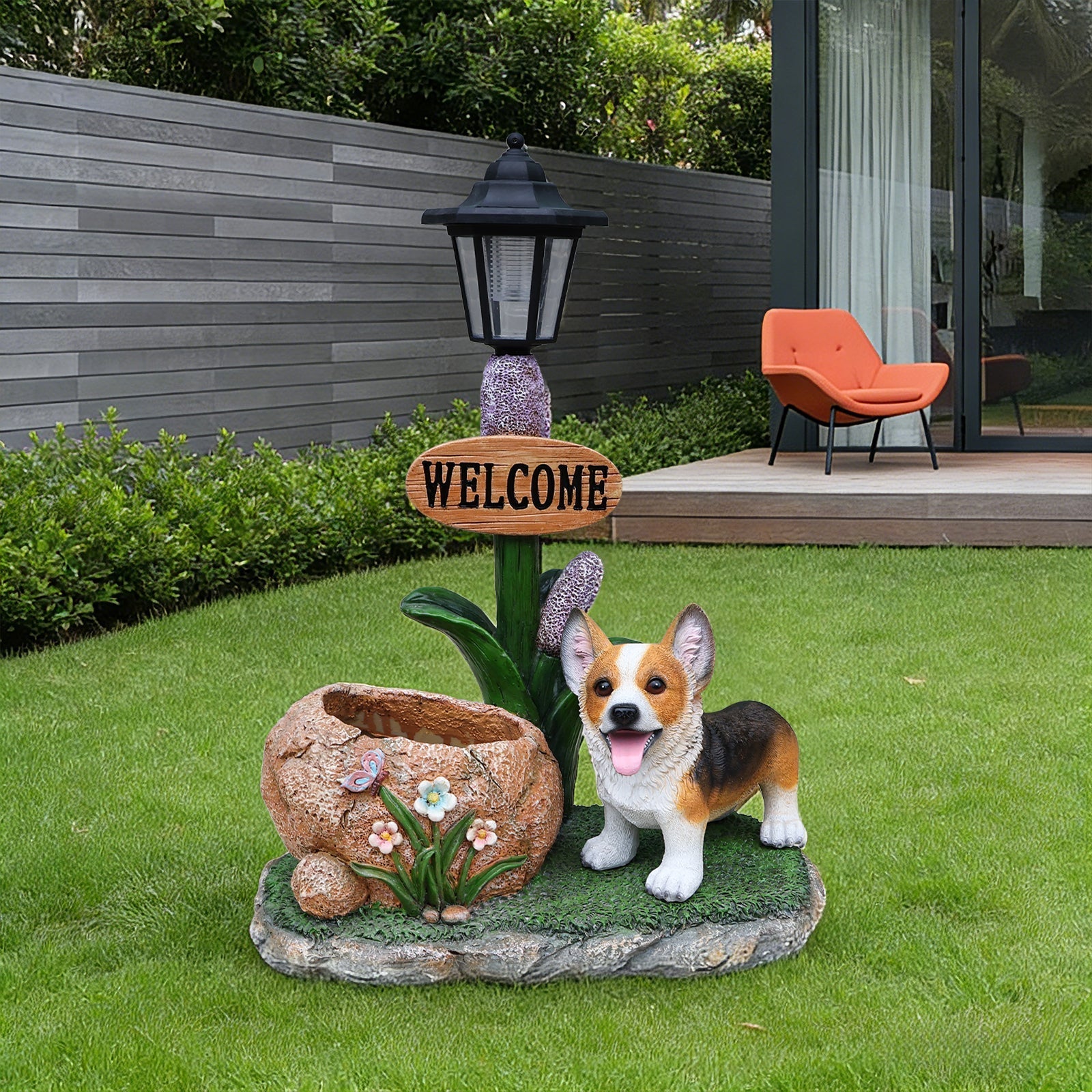 Corgi Dog Planter Garden Decor
