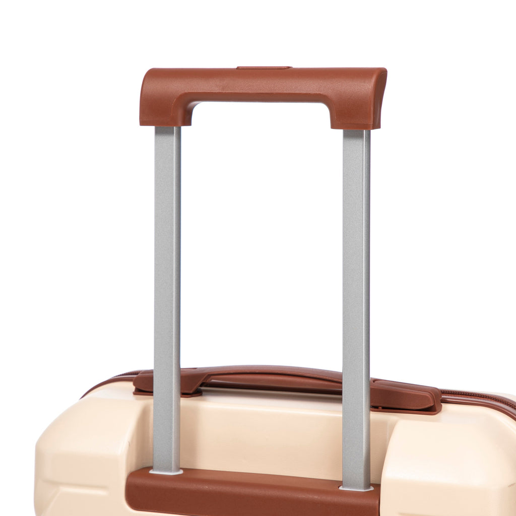 14'/20' 2-Piece Beige ABS Spinner Wheel Luggage Set