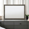 Escher - Mirror - Gray / Oak