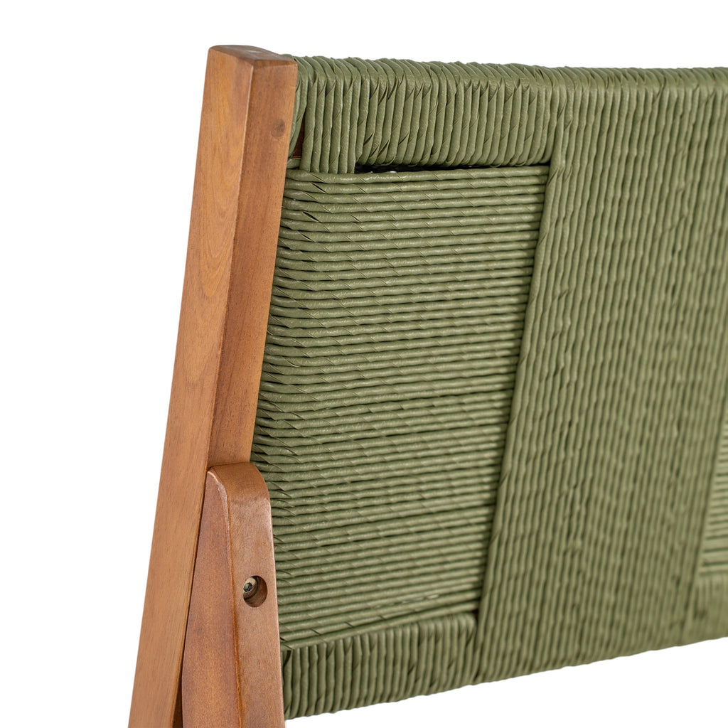 Outdoor Acacia Wood Bar Stools (Set of 2)