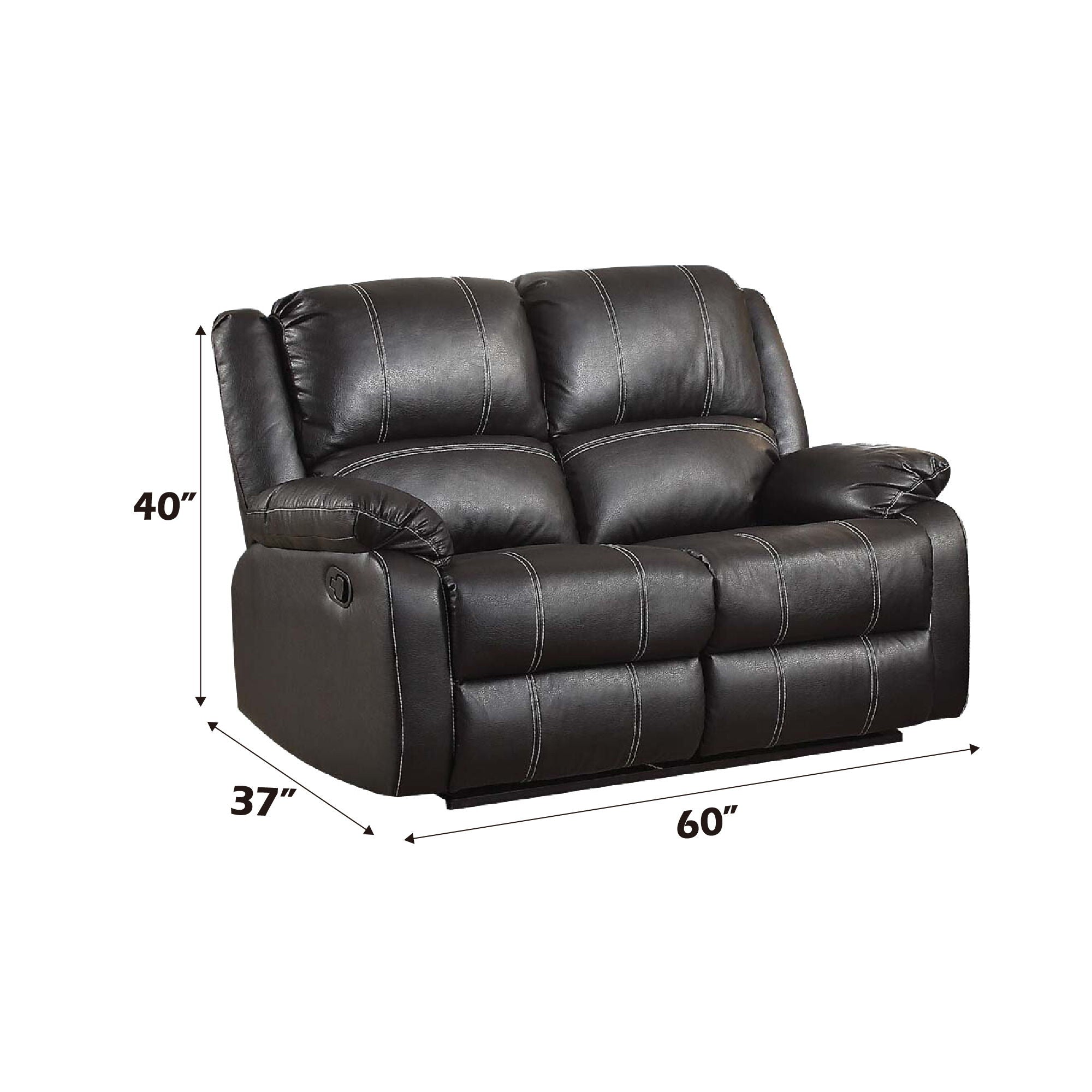 Zuriel Synthetic Recliner Loveseat