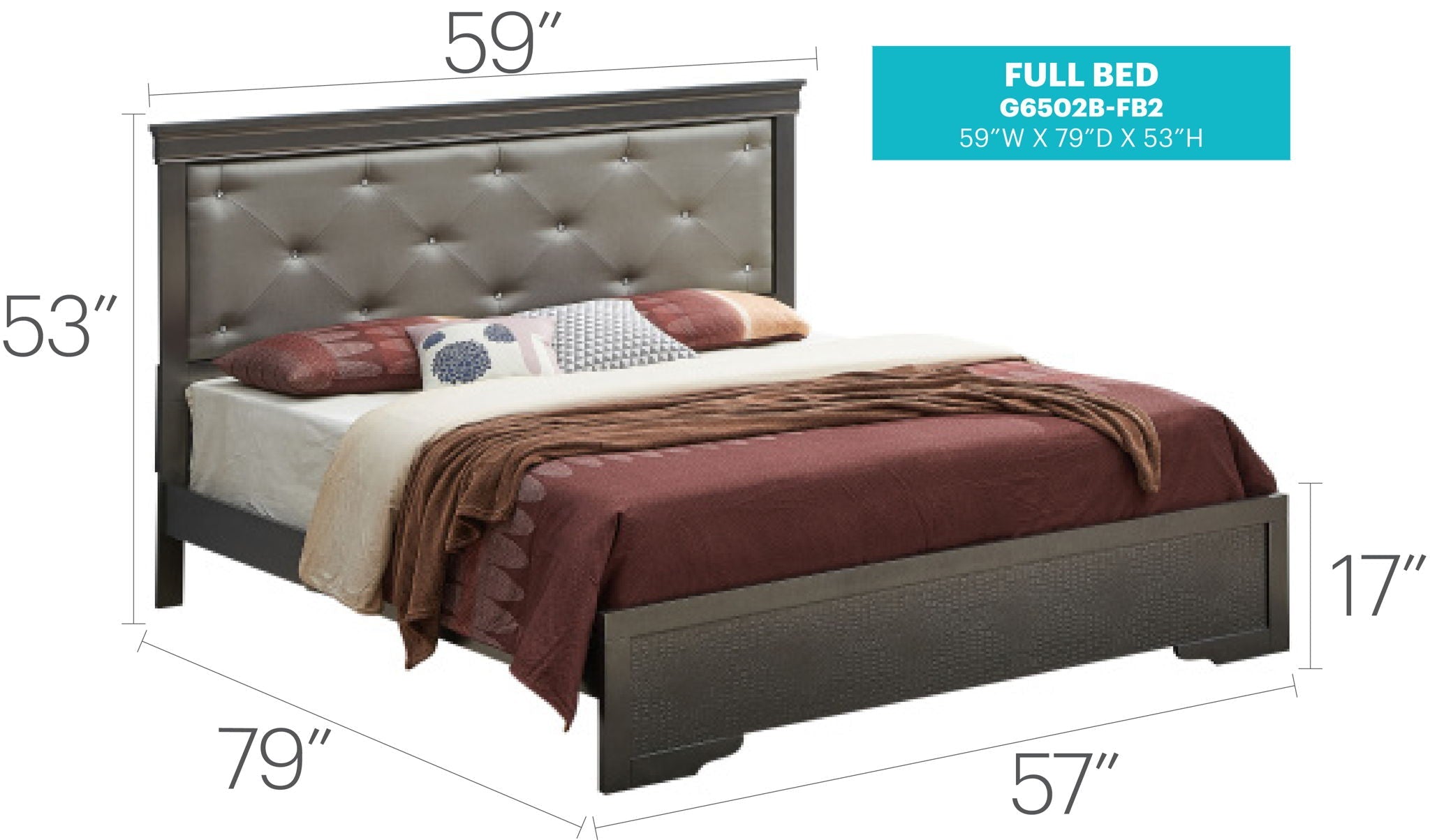 Chic Elegantly Designed Transitional Bed