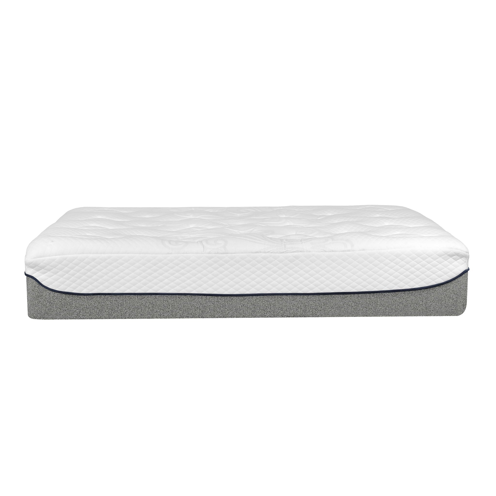 13" Ultra Plush Gel Memory Foam Mattress For Bed With Double Layered Jacquard Cover - Gray / White - King