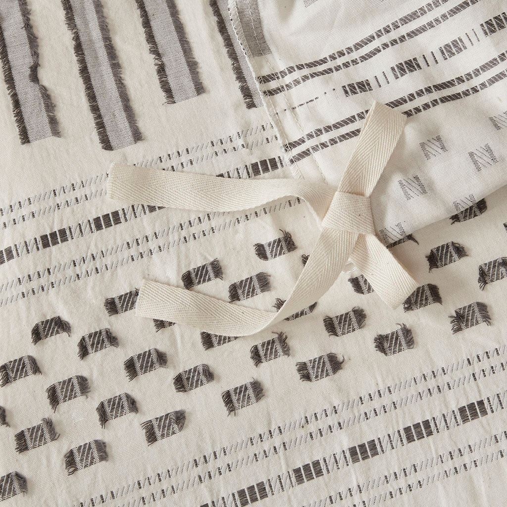 Full/Queen Cotton Jacquard Duvet Cover Mini Set