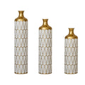 Floor Metal Vase Modern Style Decoration 3-Piece Set