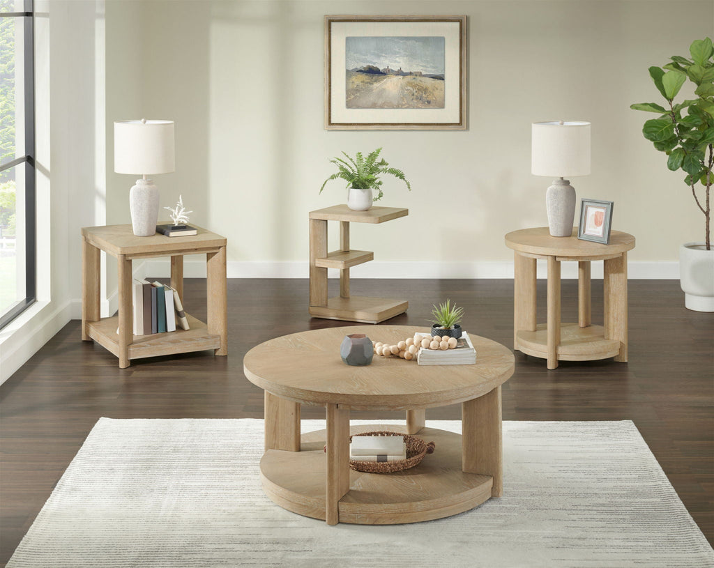 Chairside Table - Tan