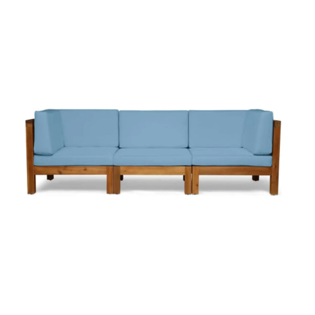 Oana 3 Piece Sofa Set With Water Resistant Cushions