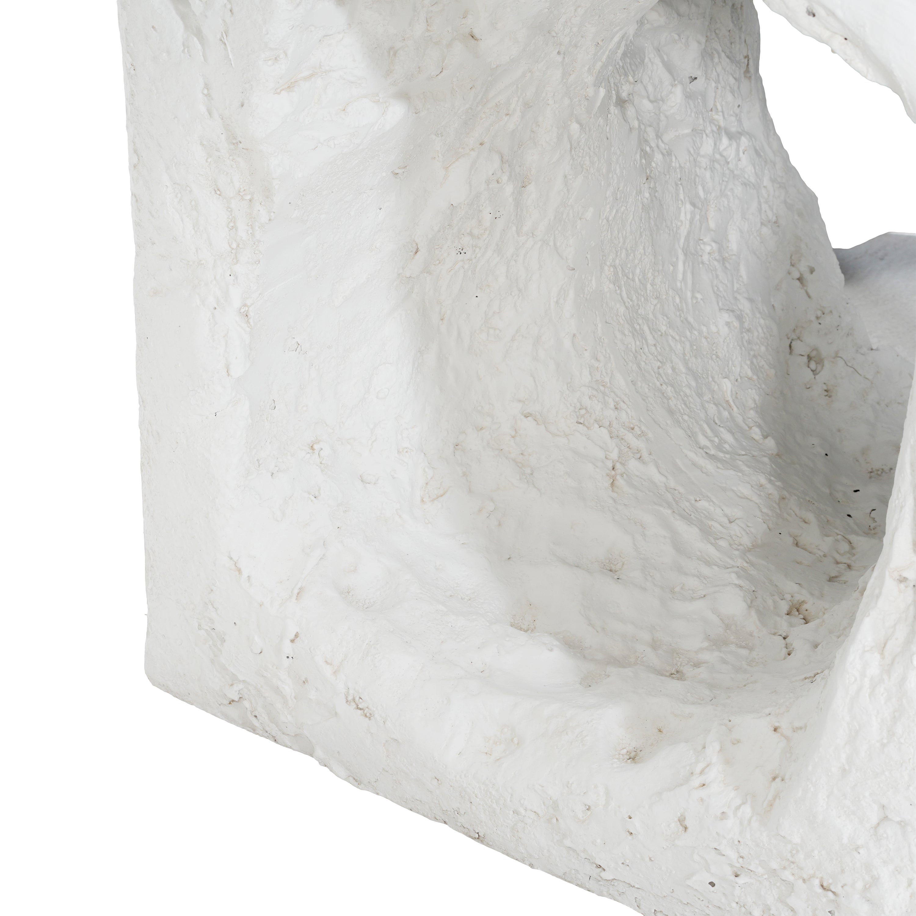 Lyra Outdoor Patio Karst Cave Inspired MGO Side Table White
