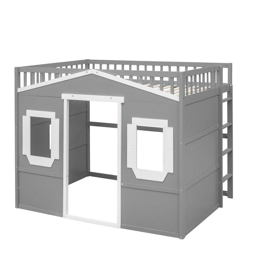 Elegant House Loft Bed With Ladder