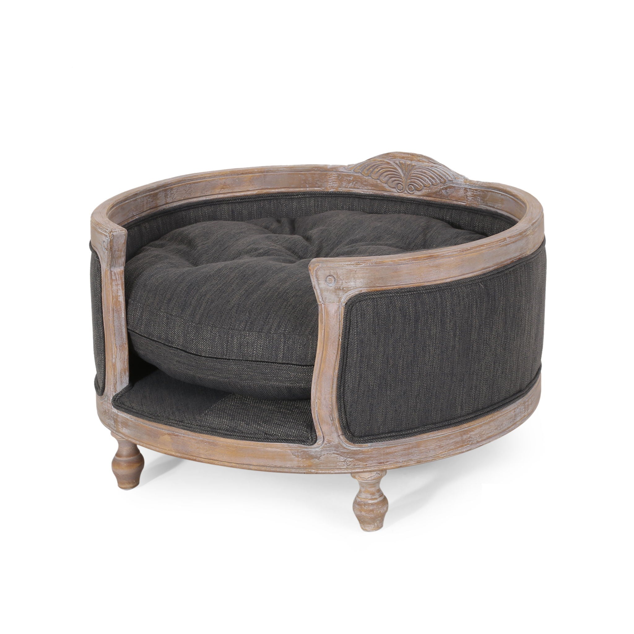 Upholstered Pet Bed, Fabric Dog Bed