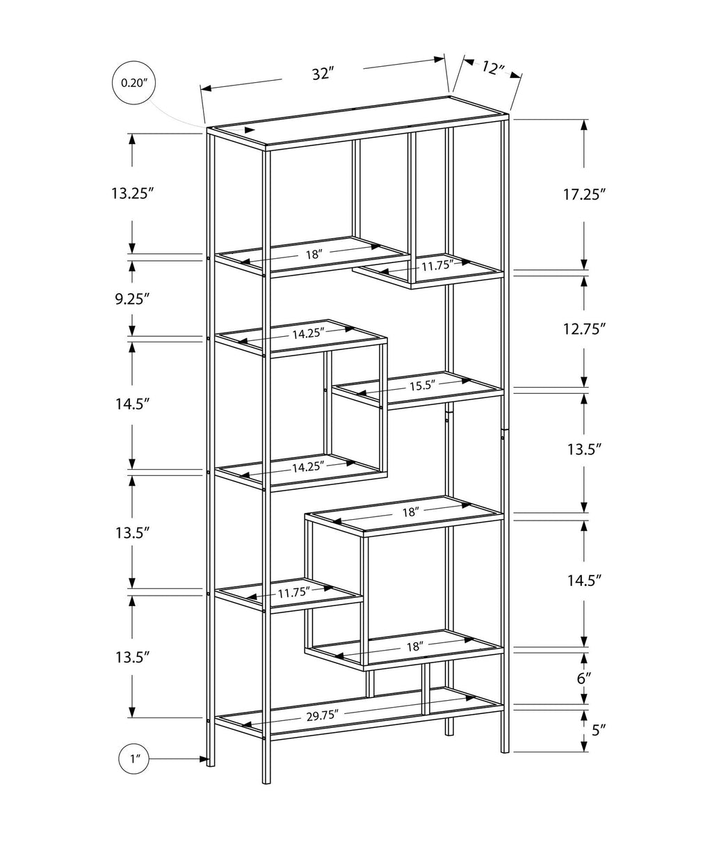 Bookshelf, Bookcase, Etagere For Office - Contemporary & Modern