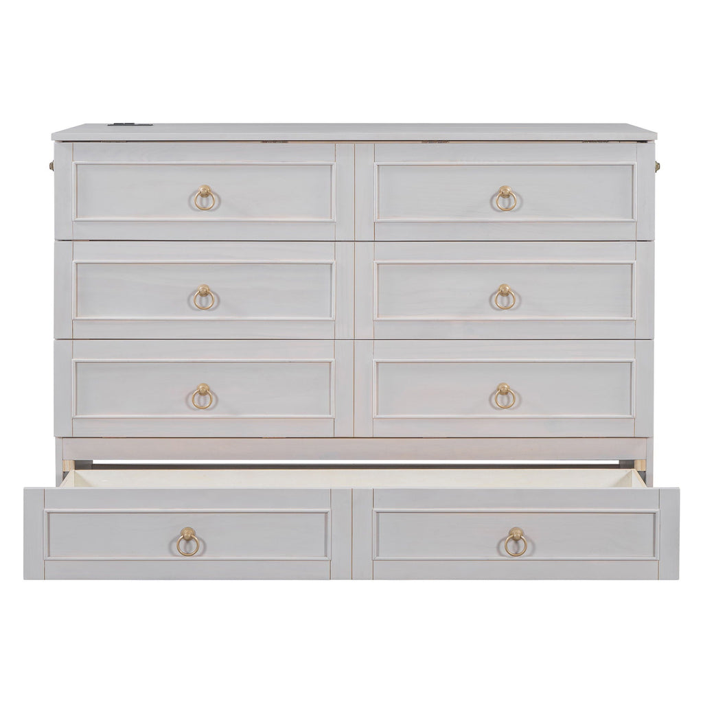 Murphy Bed With Large Drawers And Stylish Design