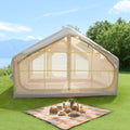 6.3m² Inflatable Camping Tent with Clear Skylight and 420D Oxford Waterproof Fabric