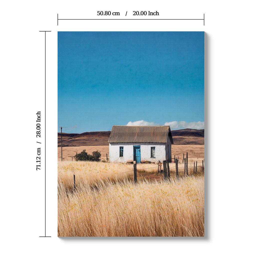Farmhouse House Wall Art Canvas Print