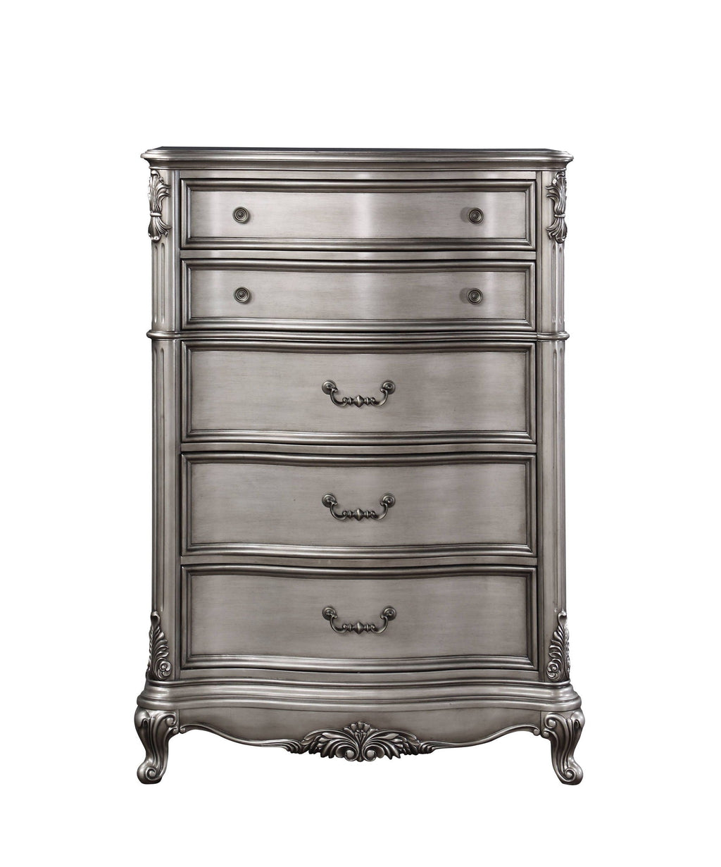 Ariadne Chest in Antique Silver