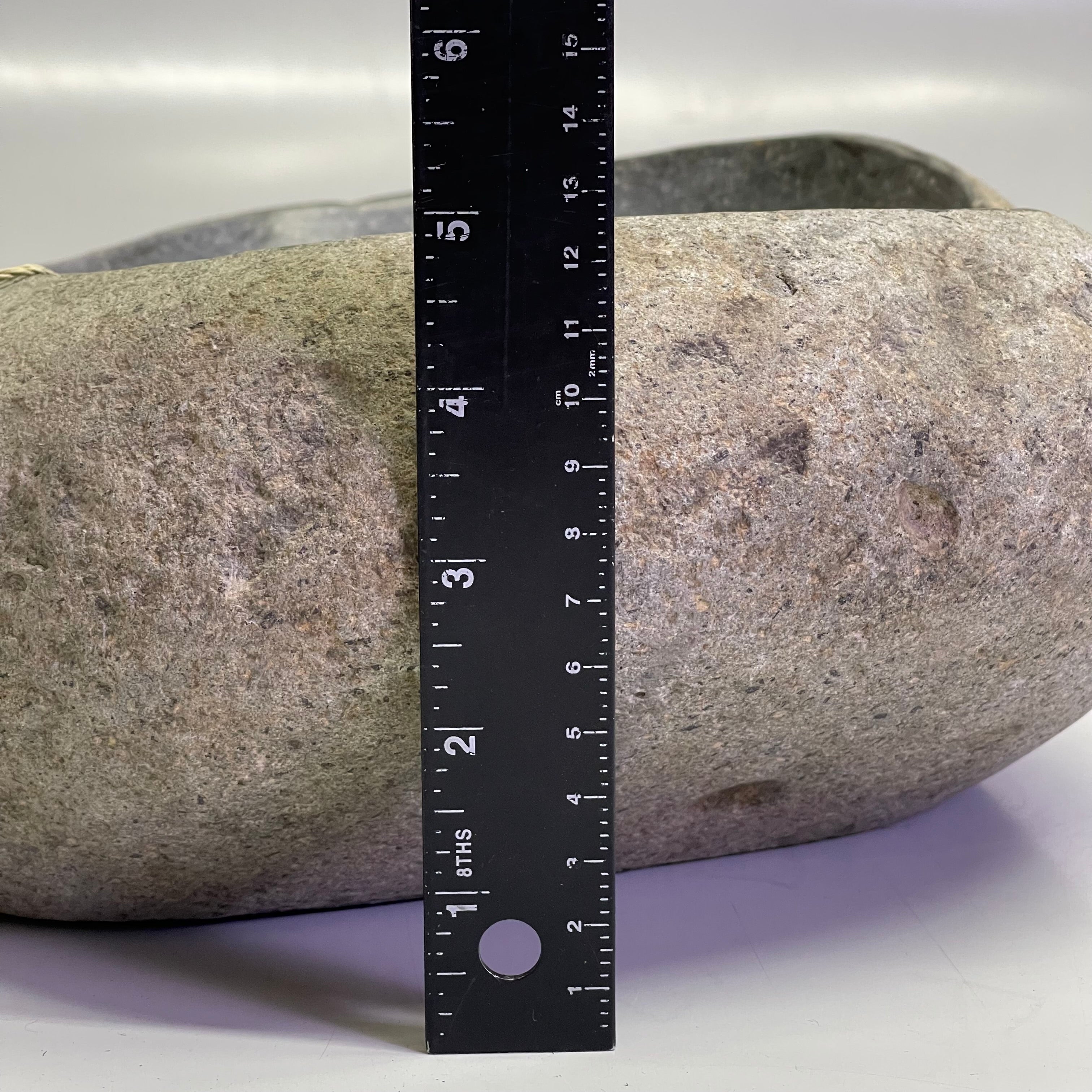 HABINI River Stone Bowl 15"x11.5"x5" Grey