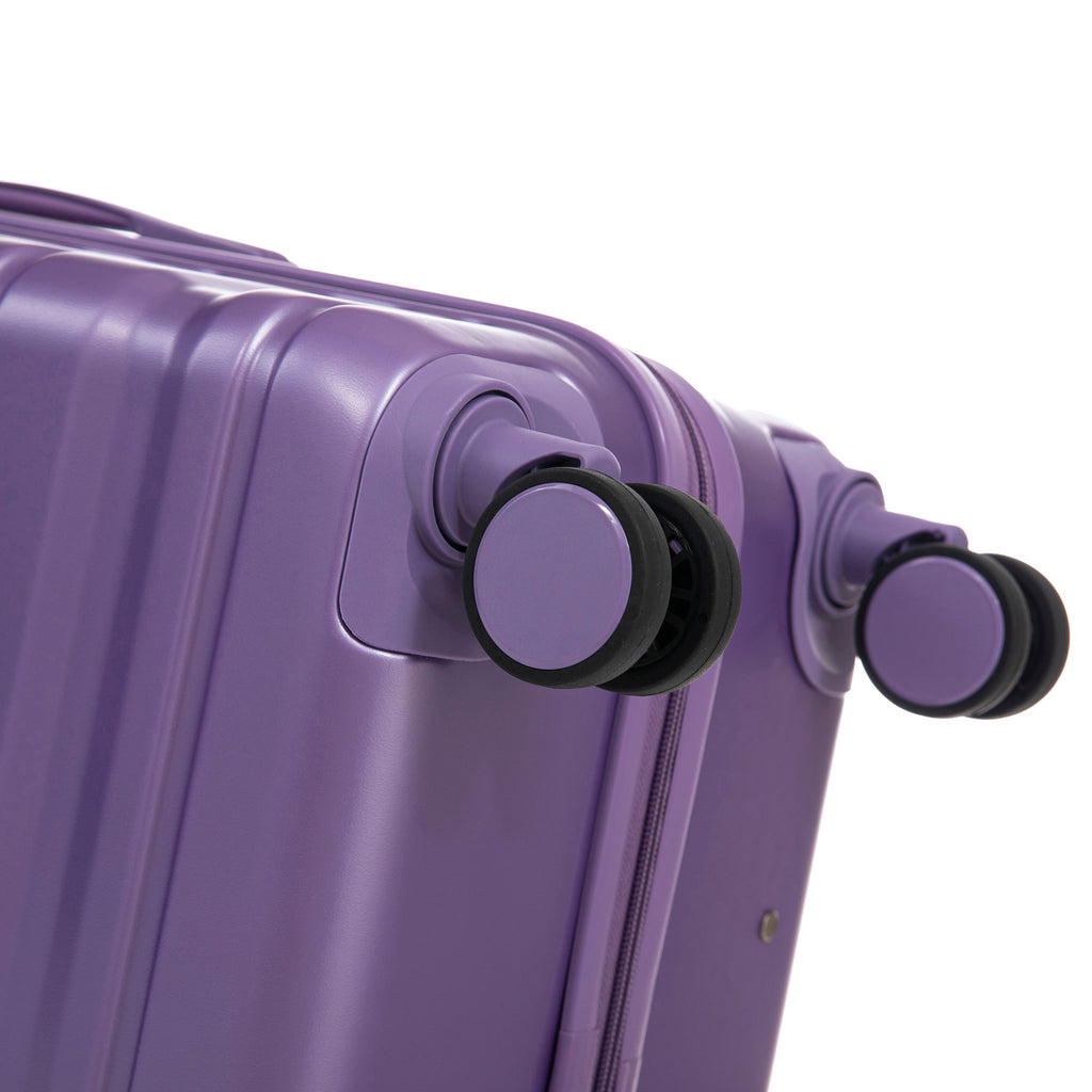 HIFINE Tourist 3-Piece ABS Spinner Wheel Luggage Set (Purple)