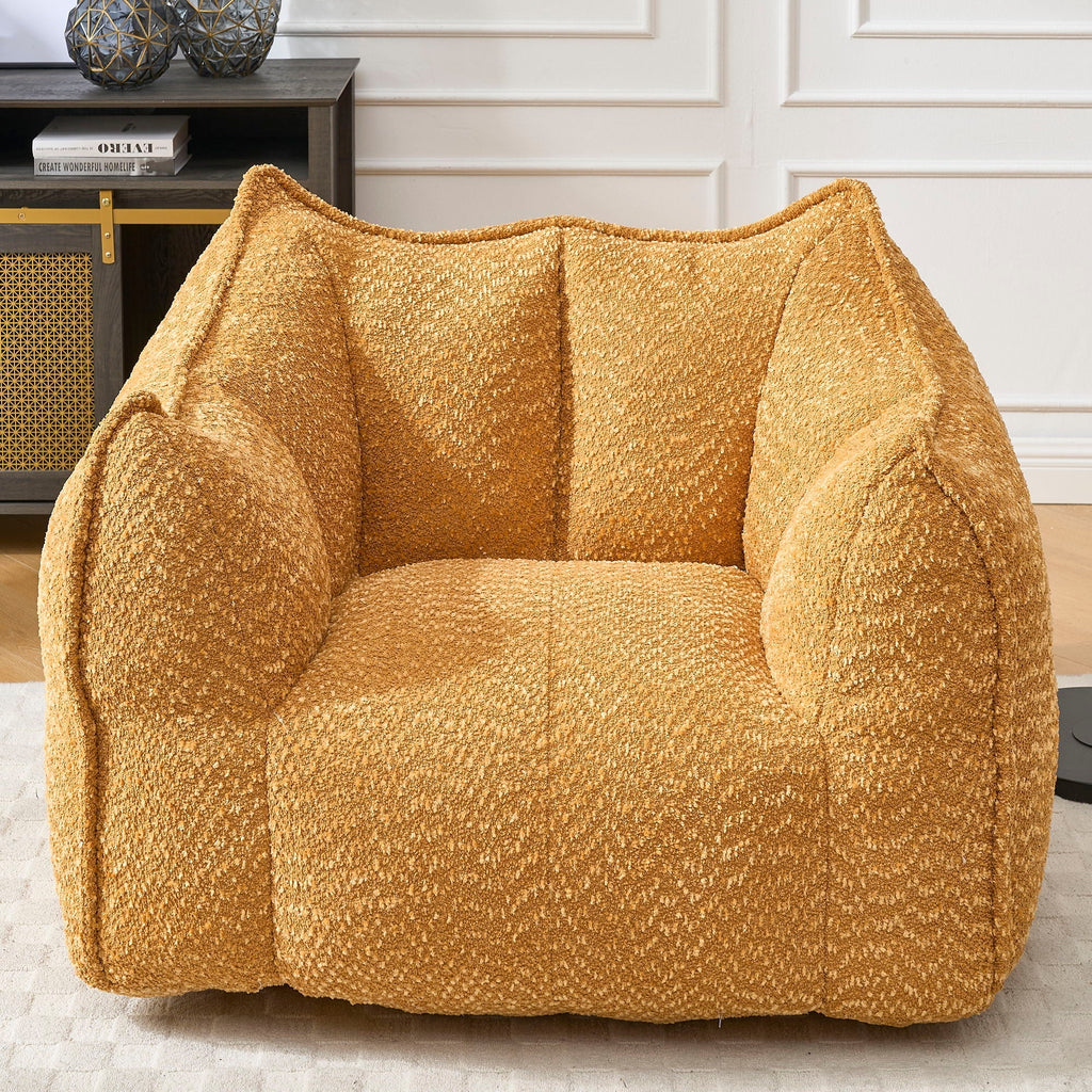 Comfortable Chenille Sofa Chairs With Highly Resilient Foam