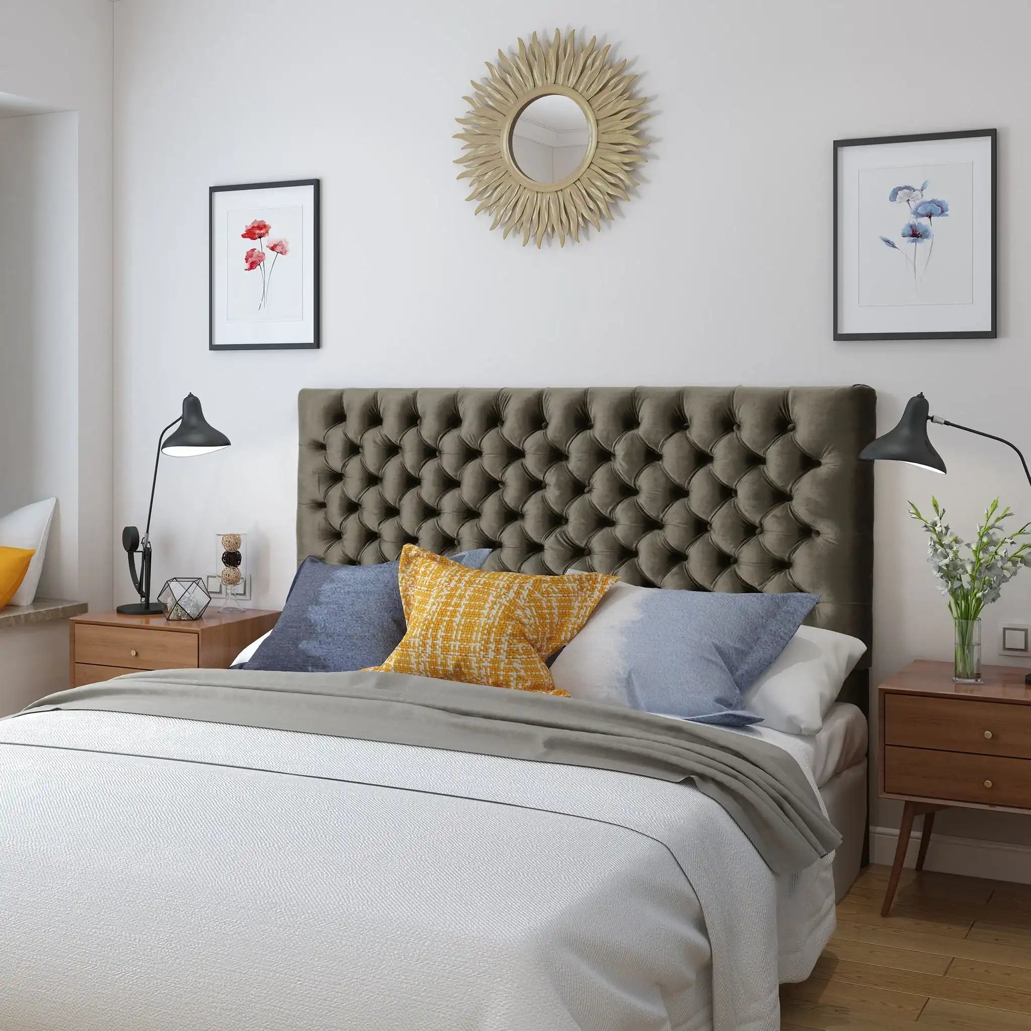 Annecy Contemporary Upholstered Headboard