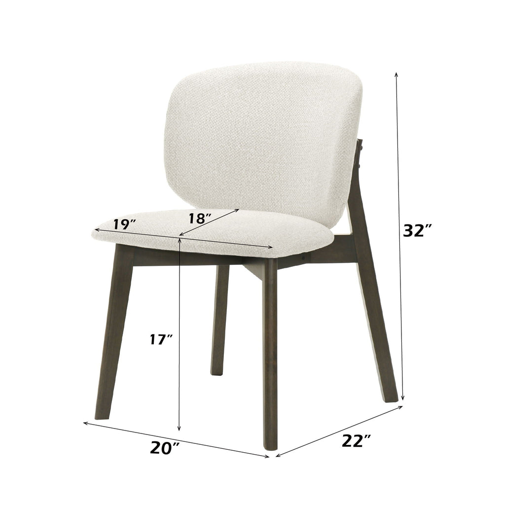 Mallin - Side Chair (Set of 2) - Gray / Walnut