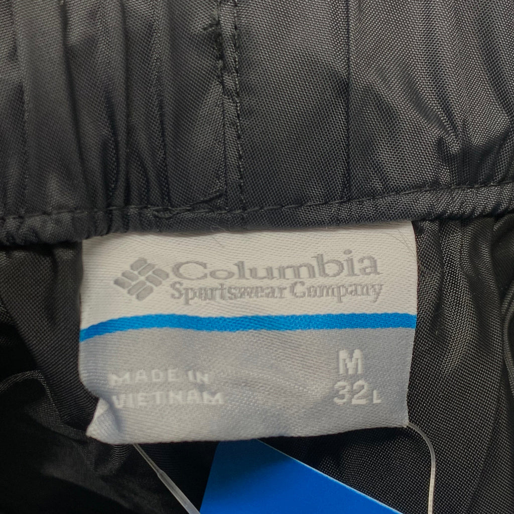 COLUMBIA Rebel Roamer Rain Pant Softshell Men's Sz M Inseam 32" Black XM8175-010