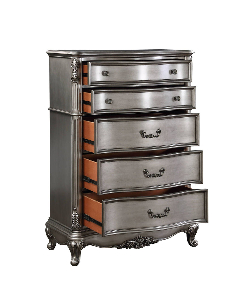 Ariadne Chest in Antique Silver