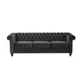 Chesterfield Style 3 Seater Sofa With Deep Button Tufting