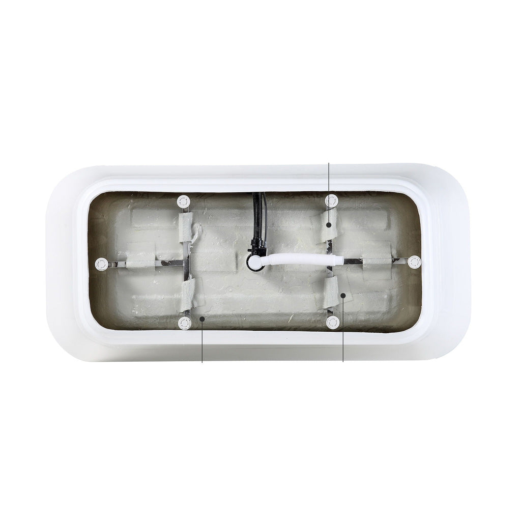 Glossy Freestanding Bathtub, Double Slipper Design, Deep Soaking Comfort