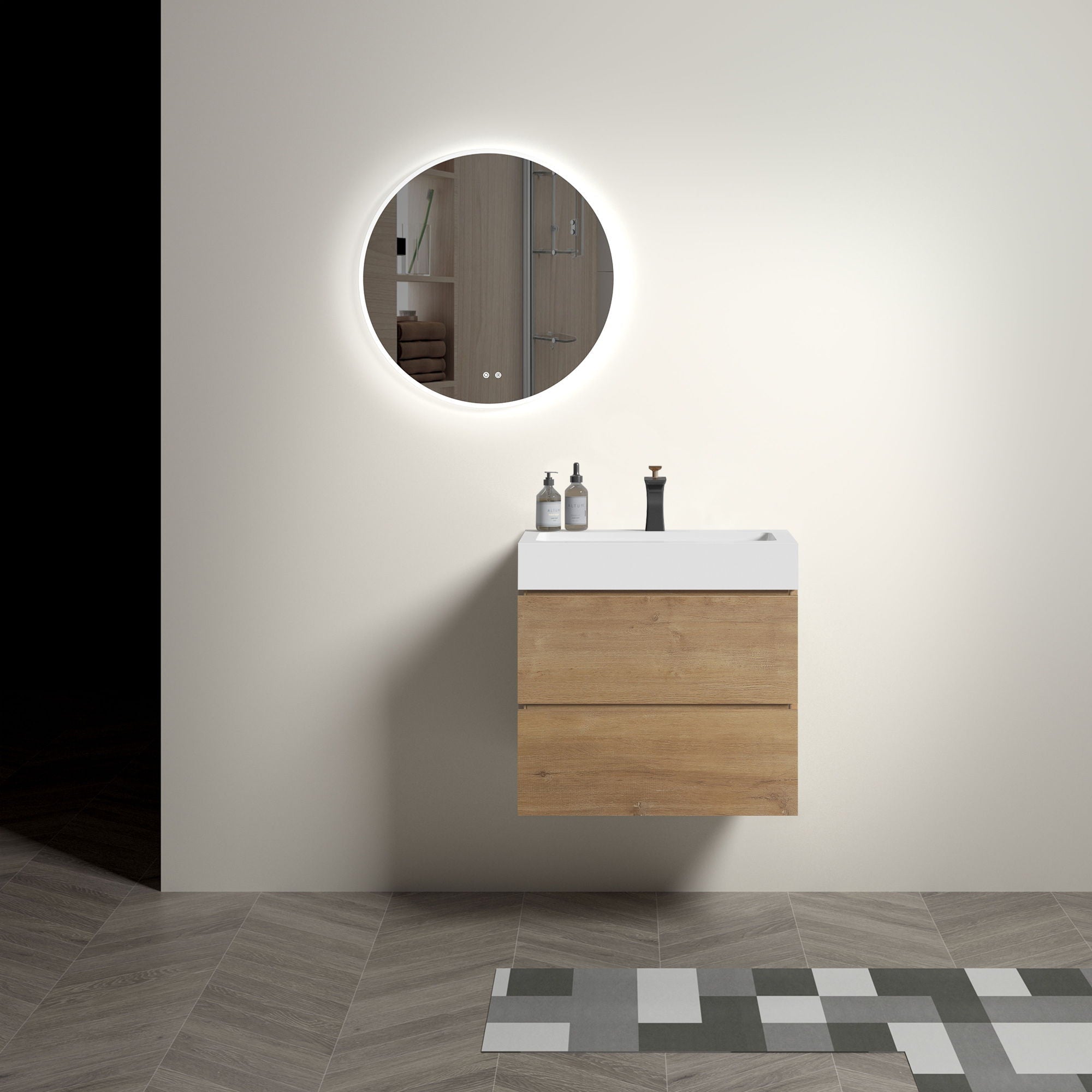 Alice Wall Mounted Bathroom Vanity with Sink