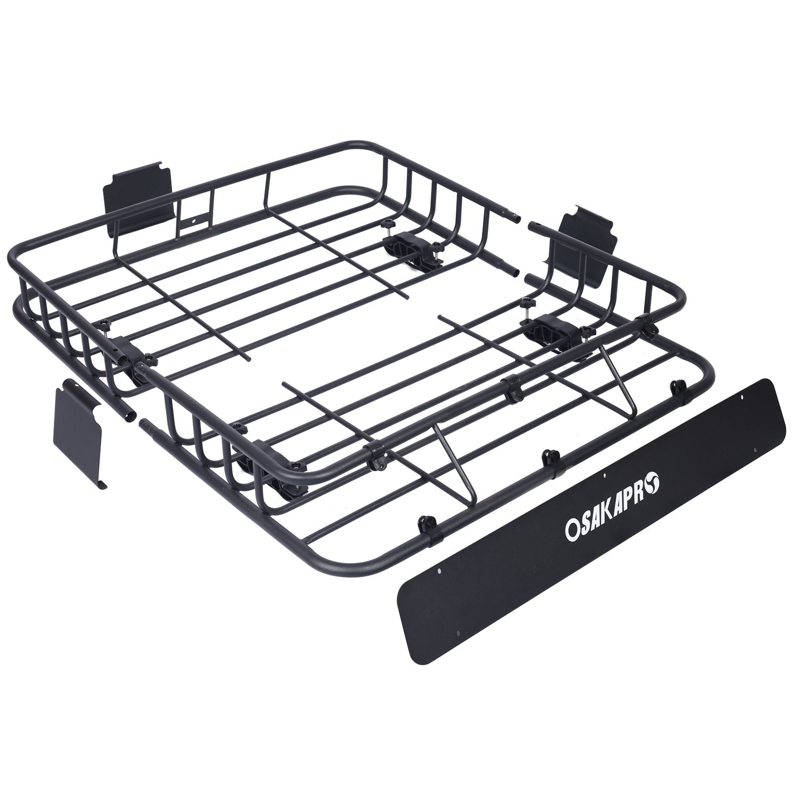 Motoring Rooftop Cargo Carrier Basket Steel Universal Fit Roof Rack