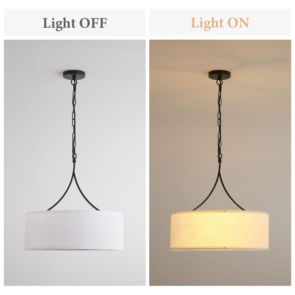 3 Light Drum Pendant Light