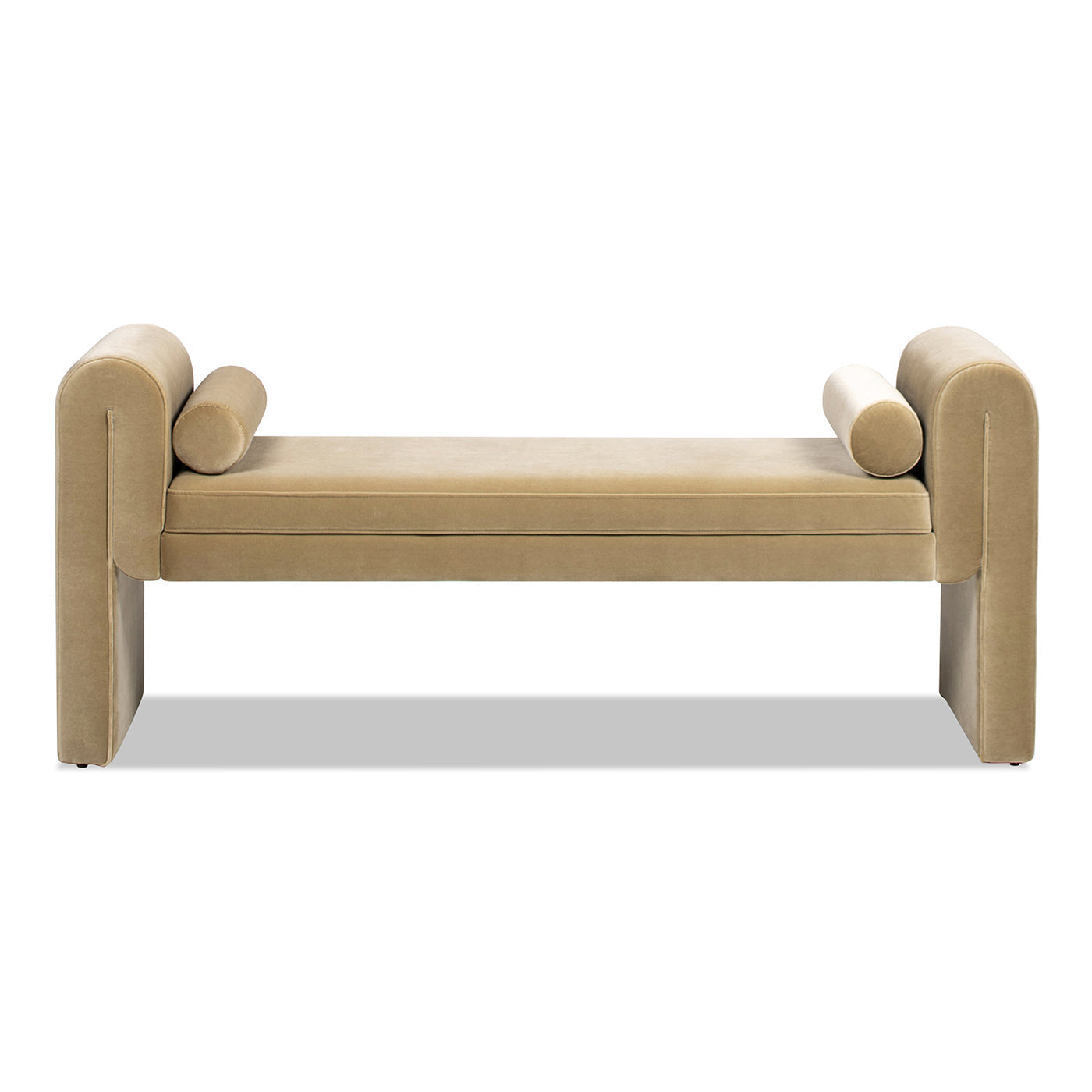 Mason 60.5" Arched Arm Bench with Bolster Pillows