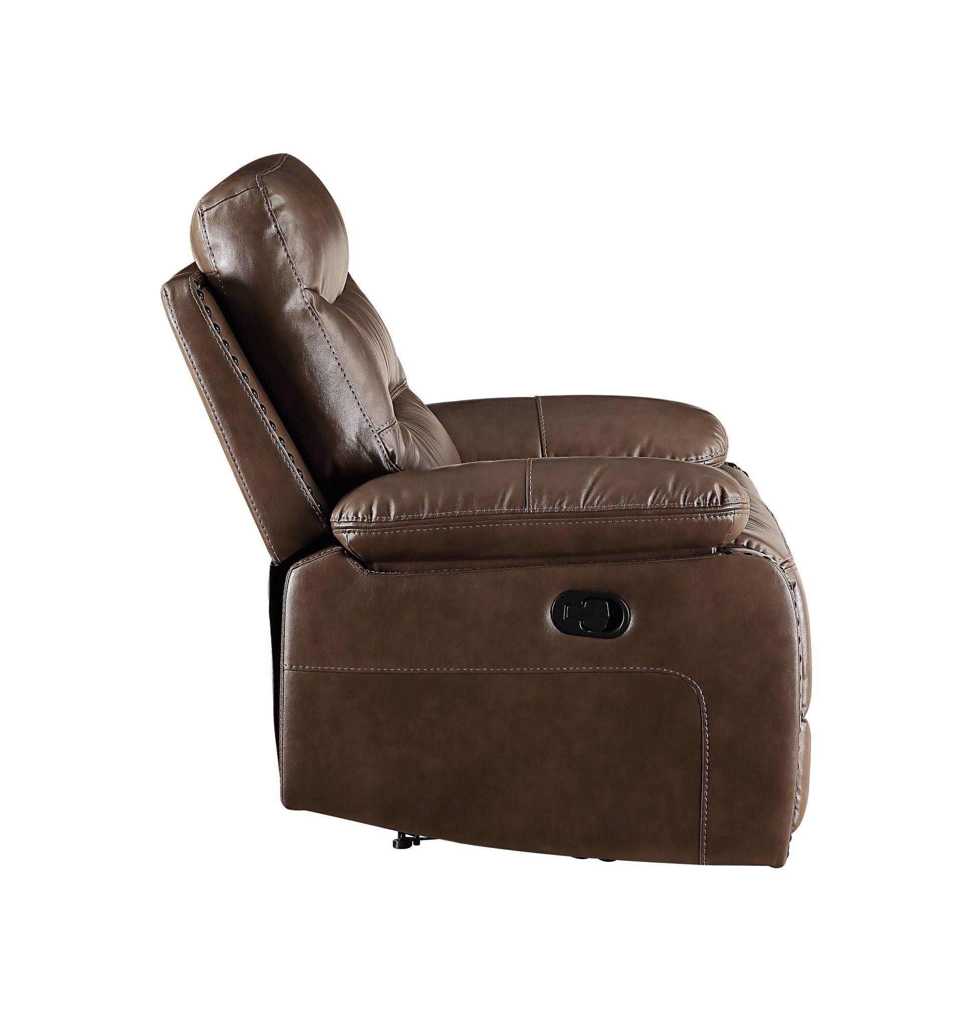 Aashi Leather Gel Match Recliner Loveseat - Brown