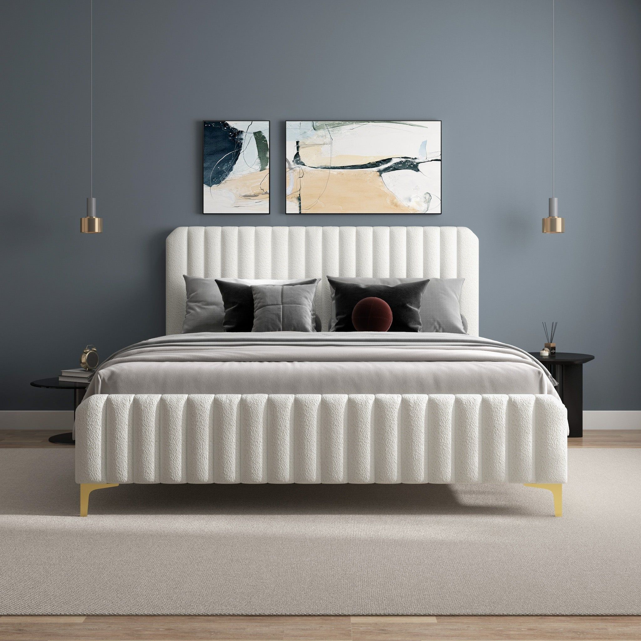 Valery - Upholstered Platform Bed