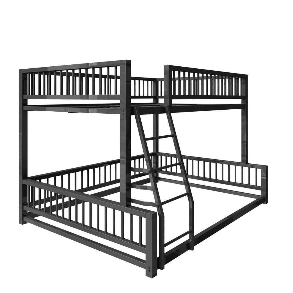 Bunk Bed With Ladder And Safety Guardrails